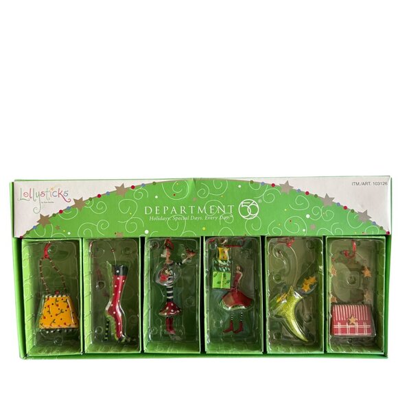 Dept 56 Lollysticks By Kim Bowles Ornaments Whimsical Festive Heels & Handbags - Picture 13 of 13